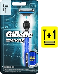 Aparelho de Barbear Gillette Mach3 Acqua Grip