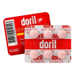 Doril Acido Acetilsalicilico 500mg + Cafeína 30mg 6 Comprimidos